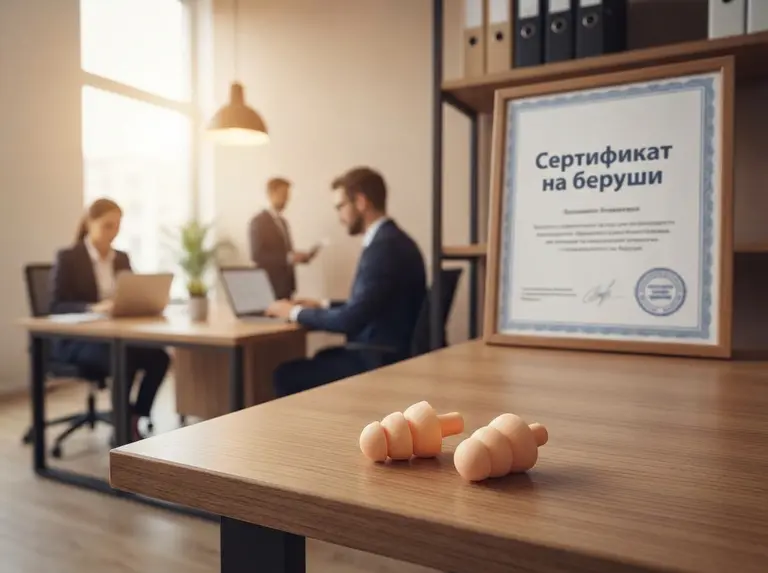 Сертификат на беруши